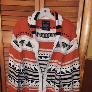Heavy Multi Color American Eagle Indian Style Sweater Sz XL